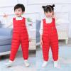 Kids Snow Bib Overalls Winter Warm Snow Pants Insulated Skiing Bibs for Girls & Boys 1-5 Years (Red, 6-12 Months) view 3