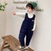Baby Toddlers Snow Bib Overalls Winter Warm Pants Thicken Skiing Bibs for Girls & Boys 1-5 Years (Navy, 4-5 Years) view 4