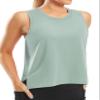 Workout Tops for Women Crop Sleeveless Workout Shirts for Women Athletic Running Yoga Tank Top for Women view 1