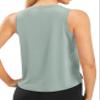 Workout Tops for Women Crop Sleeveless Workout Shirts for Women Athletic Running Yoga Tank Top for Women view 2