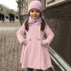Girls' Long Cardigan Coat, Toddler Girls Coat Winter Windproof Thicken Jacket Kids Warm Fleece (Pink-C, 1-2 Years) view 2