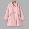 Girls' Long Cardigan Coat, Toddler Girls Coat Winter Windproof Thicken Jacket Kids Warm Fleece (Pink-C, 1-2 Years) view 3