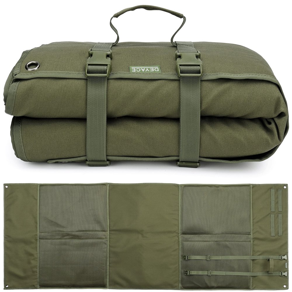 DEYACE Shooting Mats Prone Padded, Extra Large Portable Roll Up Shooting Padded Mat for Range Shooting and Hunting (Green)