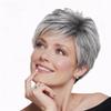 BECUS Gray Wigs for Women Grey Wig for Black Women Sliver Grey Wigs for White Women Pixie Cut Layered for Women Synthetic with Free Wig Cap view 1
