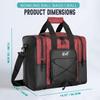 WOLT Bowling Ball Bag for Single Ball -Bowling Bag with Padded Holder, 2 Pockets Fit Shoes Up to Mens Size 14 and Accessories (healthyRed) view 2