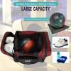 WOLT Bowling Ball Bag for Single Ball -Bowling Bag with Padded Holder, 2 Pockets Fit Shoes Up to Mens Size 14 and Accessories (healthyRed) view 3