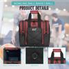 WOLT Bowling Ball Bag for Single Ball -Bowling Bag with Padded Holder, 2 Pockets Fit Shoes Up to Mens Size 14 and Accessories (healthyRed) view 4