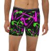 Glow In Dark Splatter Neon Men'S Boxer Brief Long Leg Underwear Fashion Briefs For Men Adult Teens view 2