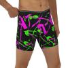 Glow In Dark Splatter Neon Men'S Boxer Brief Long Leg Underwear Fashion Briefs For Men Adult Teens view 4