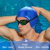 Silicone 3D Ear Protection Swim Cap - Latex-Free Non-Slip Waterproof for Long Hair/Thin Braids, Chlorine Resistant Tear-Resistant for Competitive Swimming, Comes with Ear Plugs & Nose Clip view 4