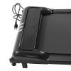 2 in 1 Under Desk Treadmill, 2.25HP Electric Treadmill Walking Jogging Machine, Powerful & Quiet Walking Pad with Remote Control, Compact & Installation-Free Treadmill for Home Office (Black) view 3