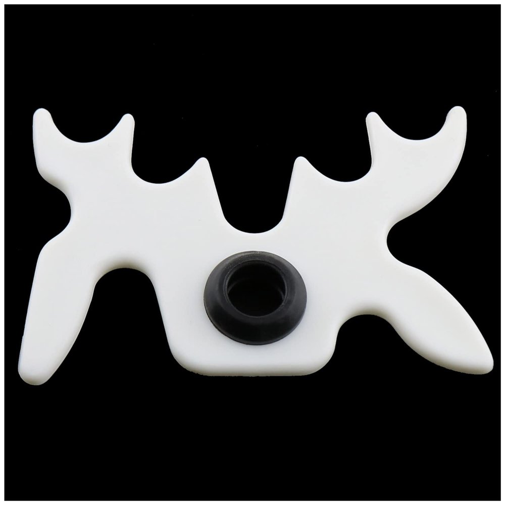 ZZHXSM Billiard Bridge Head White Plastic Moosehead Bridge Head Billiards Cue Rack Bridge Head Non-Slip Billiards Snooker Pool Cue Rest Bridge Head Holder