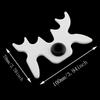 ZZHXSM Billiard Bridge Head White Plastic Moosehead Bridge Head Billiards Cue Rack Bridge Head Non-Slip Billiards Snooker Pool Cue Rest Bridge Head Holder view 3
