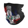 Dominican Republic Flag Lion Neck Gaiter Face Mask Bandana Uv Sun Protection Breathable Balaclava For Fishing/Motorcycle Unisex view 1