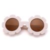 NULOOQ Polarized Baby Sunglasses with Strap  Flexible Flower Shaped Sunglasses for Toddler & Infant Age 0-24 Months (Beige/Brown) view 2