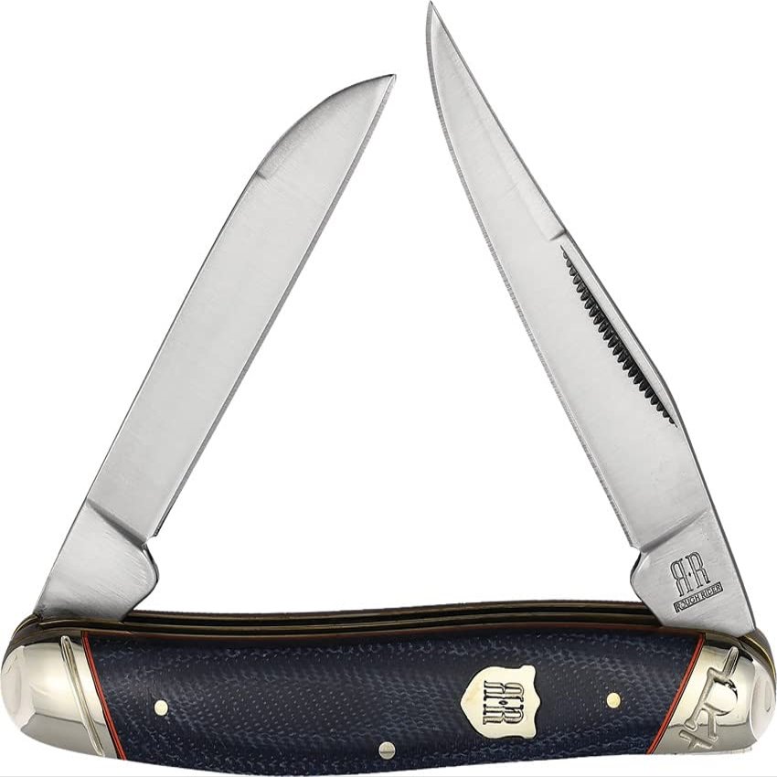 Rough Ryder Muskrat Denim Micarta RR2356