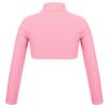 Hularka Kids Girls Basics Sportswear Mock Neck Ballet Dance Tank Crop Top Athletic Sports Gymnastics Activewear Pink 12 view 2