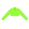 Hularka Kids Girls Basics Sportswear Mock Neck Ballet Dance Tank Crop Top Athletic Sports Gymnastics Activewear Fluorescent Green 14 view 3