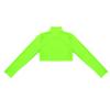 Hularka Kids Girls Basics Sportswear Mock Neck Ballet Dance Tank Crop Top Athletic Sports Gymnastics Activewear Fluorescent Green 14 view 4