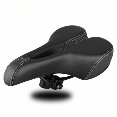 XARONF Bike Seat Cushion, Comfortable Bicycle Saddle Replacement with Padded Foam Cushion, Bicycle Saddle Universal Bike Seat Indoor Outdoor (Color : Black)