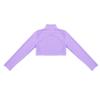 Hularka Kids Girls Basics Sportswear Mock Neck Ballet Dance Tank Crop Top Athletic Sports Gymnastics Activewear Lavender 14 view 4