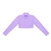 Hularka Kids Girls Basics Sportswear Mock Neck Ballet Dance Tank Crop Top Athletic Sports Gymnastics Activewear Lavender 12 view 3