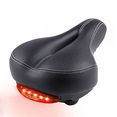 XARONF Comfort Bike Seat for Women or Men, Bicycle Saddle Replacement Padded, Soft High Density Memory Foam with Dual Shock Absorbing Balls Universal Fit for Indoor/Outdoor Bikes