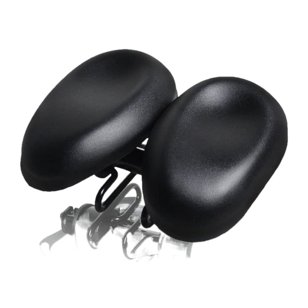 XARONF Bike Seat - Exercise or Road Bikes Saddle Replacement with Wide Cushion for Men & Womens Comfort, Ergonomic Bicycle Seat