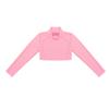 Hularka Kids Girls Basics Sportswear Mock Neck Ballet Dance Tank Crop Top Athletic Sports Gymnastics Activewear Pink 14 view 3