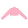Hularka Kids Girls Basics Sportswear Mock Neck Ballet Dance Tank Crop Top Athletic Sports Gymnastics Activewear Pink 14 view 4