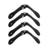2 Ps Spur Straps,Adjustable Metal Buckle Genuine Leather Spur Straps,Handmade Boot Straps for Cowboy Boots,for Daily Practice,School CompetitionsLBlack] view 1