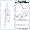 6 Pcs Fish Ruler Decal Fish Measuring Tape Sticker for Boat Adhesive Fishing Ruler Transparent Waterproof Fish Sticker Clear Tape Measure for Boats Kayak Net Gaff Fishing Accessories (42 Inch) view 4