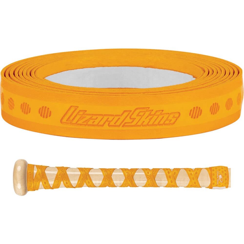 Lizard Skins DSP Ultra X Bat Grip - Solid 0.5mm Thickness Baseball Wood Bat Tape - Yellow