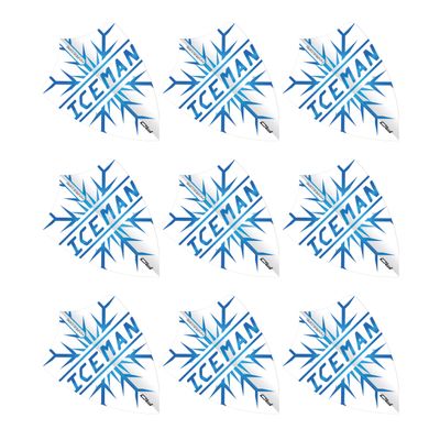 RED DRAGON Hardcore Gerwyn Price Snowflake Freestyle Dart Flights- 3 Sets Per Pack (9 Dart Flights in Total)