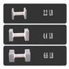 2 Smart Adjustable Dumbbell For Women Set (Gray) 2.2-11LB,Patent: D988438S view 4