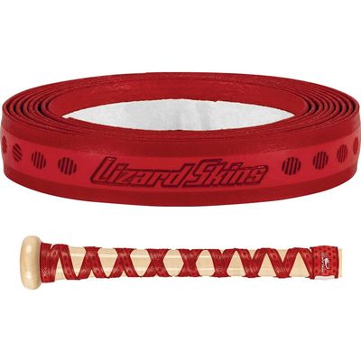 Lizard Skins DSP Ultra X Bat Grip - Solid 0.5mm Thickness Baseball Wood Bat Tape - Crimson Red