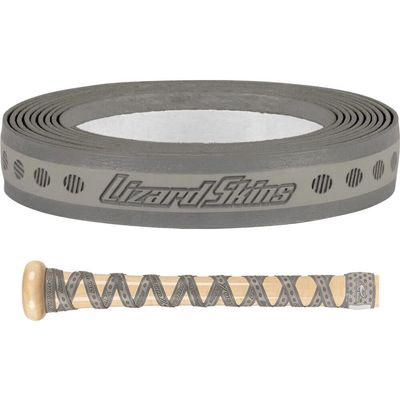 Lizard Skins DSP Ultra X Bat Grip - Solid 0.5mm Thickness Baseball Wood Bat Tape - Grey