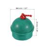 PATIKIL Cue Chalk Holder, 4 Pack Rubber Non Slip Pool Chalk Holders Billiard Cue Tips Chalks Case with Cord Snooker Pool Replacement, Green view 2