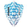RED DRAGON Hardcore Ionic Gerwyn Price Blue & White Burst Freestyle Dart Flights- 3 Sets Per Pack (9 Dart Flights in Total) view 4