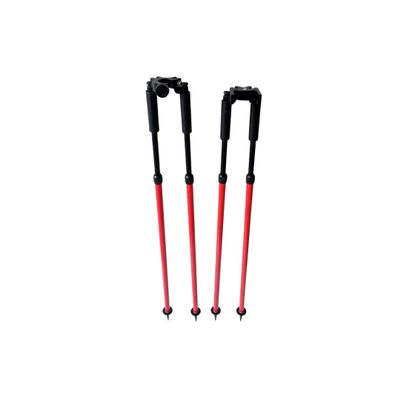 Calif International Set of 2 Bipods Grade Rod Leveling Staff Prism Pole Levels Surveying Equipment