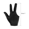 Patikil 3 Fingers Pool Gloves - 4 Packs Billiard Gloves Left & Right Hand Show Gloves for Shooter Carom Pool Snooker Cue Sport, Black view 2