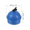 PATIKIL Cue Chalk Holder, 4 Pack Rubber Non Slip Pool Chalk Holders Billiard Cue Tips Chalks Case with Cord Snooker Pool Replacement, Blue view 2
