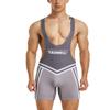 Gymskop Men's Wrestling Singlets Athletic Supporters Slim Fit Sport Bodysuit One Piece Sleeveless Active Wrestling Leotard Jumpsuits 04 Gray XL view 1