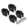 PATIKIL 23mm Dia Billiards Cue Locating Clip Holder, 4 Pack Plastic Snooker Clip for Fishing Rod Pool Cue Rack Storage, Black view 1
