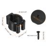 PATIKIL 23mm Dia Billiards Cue Locating Clip Holder, 4 Pack Plastic Snooker Clip for Fishing Rod Pool Cue Rack Storage, Black view 2