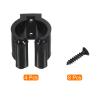 PATIKIL 23mm Dia Billiards Cue Locating Clip Holder, 4 Pack Plastic Snooker Clip for Fishing Rod Pool Cue Rack Storage, Black view 3