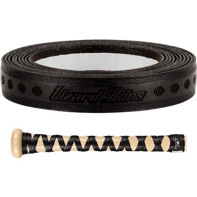 Lizard Skins DSP Ultra X Bat Grip - Solid 0.5mm Thickness Baseball Wood Bat Tape - Black