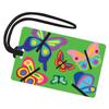 R. Nichols Butterflies Luggage Tag - Sturdy Waterproof Plastic Travel Labels for Baggage, Suitcases, Backpacks, and Diaper Bags, 2.5 Inch x 4 Inch Tag with Black Loop Attachments view 1