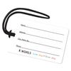 R. Nichols Butterflies Luggage Tag - Sturdy Waterproof Plastic Travel Labels for Baggage, Suitcases, Backpacks, and Diaper Bags, 2.5 Inch x 4 Inch Tag with Black Loop Attachments view 2