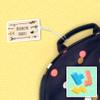 Kids Labels Durable Large Luggage & Bag Tag Blocks Design view 2
